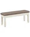 Powell Johan Storage Bench In Brown