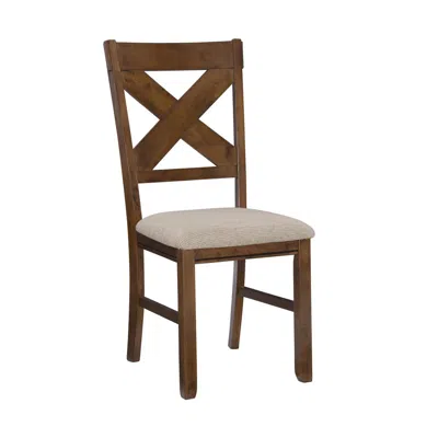Powell Kraven Dining Side Chair (set Of 2) In Brown