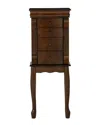 Powell Louis Philippe Walnut Jewelry Armoire In Brown