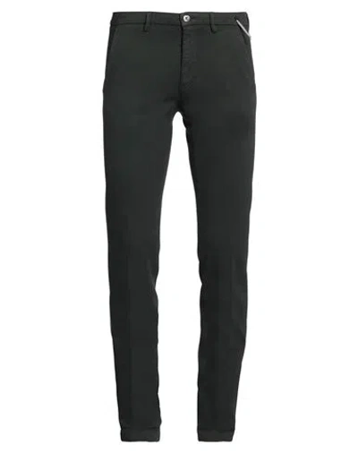 Powell Man Pants Dark Green Size 32 Cotton, Elastane