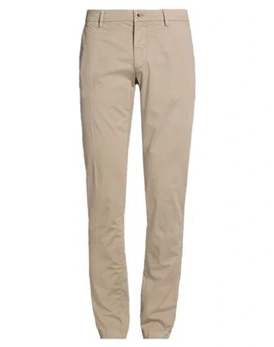 Powell Man Pants Taupe Size 34 Cotton, Elastane In Neutral