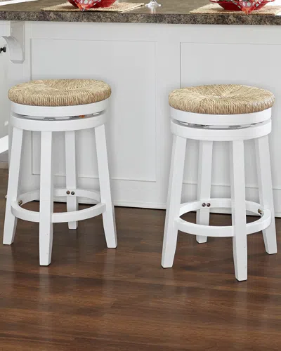 Powell Marren Counter Stool In White