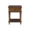 Powell Mcghie Side Table Hazelnut In Brown