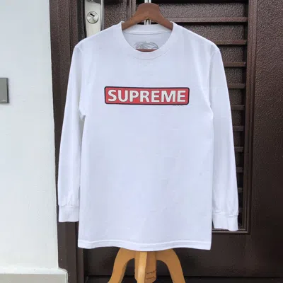 Pre-owned Supreme Longsleeve T-shirt White from Grailed