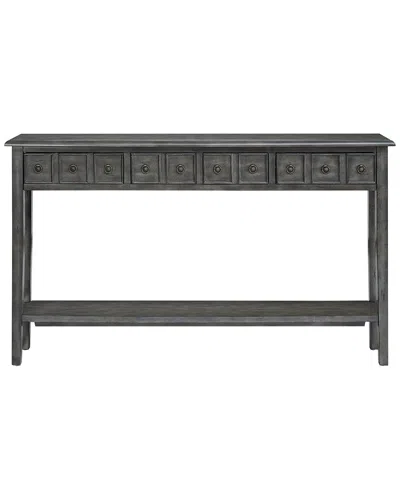 Powell Piper Console Grey In Black