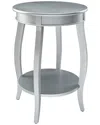 Powell Rainbow Side Table In Silver