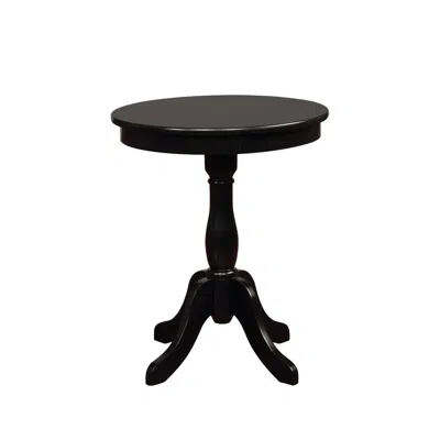 Powell Round Black Table