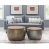 Powell Royce Small Silver Drum With Storage In Gray