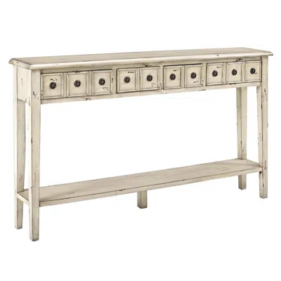 Powell Sadie Cream Long Console In Neutral