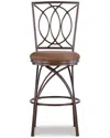 Powell Seth Big And Tall Metal Crossed Legs Bar Stool