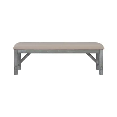 Powell Turino Dining Bench In Gray