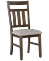 Powell Turino Dining Side Chair In Brown