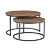 Powell Weston Nesting Coffee Tables Brown In Brown