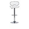Powell White Adjustable Barstool In White