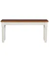 Powell Willow Brown Bench In Brown