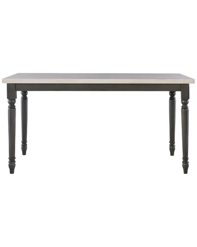 Powell Willow Grey Dining Table In Black
