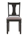 Powell Willow Grey Side Chair In Black