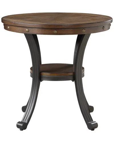 Powell Wyatt Side Table In Brown