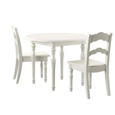 Powell Youth Table And 2 Chairs In White