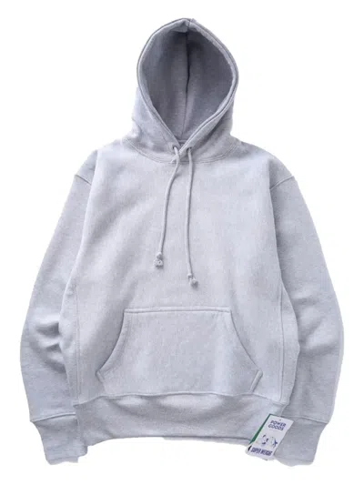 Power Goods Drawstring Kangaroo Pocket Sweatshirt In Gray