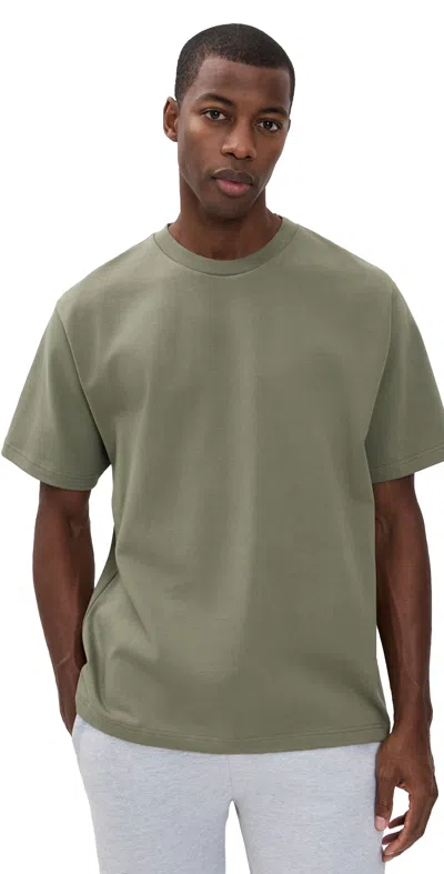 Power Goods Super Weight Tee Olive In Green