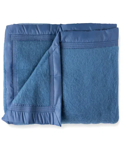 Poyet Motte 700 Gsm Aurora Heavyweight Wool Blanket In Blue