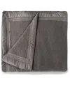 Poyet Motte 700 Gsm Aurora Heavyweight Wool Blanket In Gray
