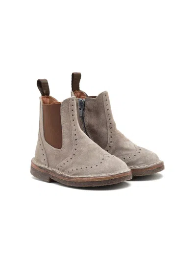 Pèpè Kids' Aziki Ankle Boots In Grey