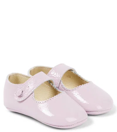 Pèpè Baby Leather Ballet Flats In Pink