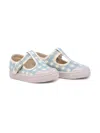Pèpè Checked Sneakers In Blue