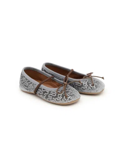 Pèpè Kids' Darlyn Ballet Flats In Grey