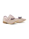 Pèpè Floral-appliqué Ballerina Shoes In Neutrals