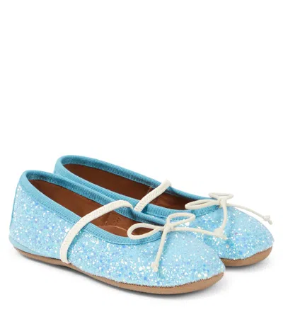 Pèpè Kids' Galassia Glitter Loafers In Multicoloured