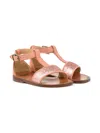Pèpè Glitter-embellished Sandals In Pink