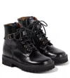 Pèpè Leather Ankle Boots In Black