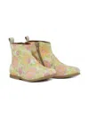 Pèpè Leather Ankle Boots In Green