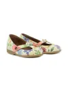 Pèpè Leather Ballerina Shoes In Neutrals