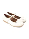 Pèpè Leather Ballerina Shoes In White