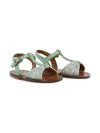 Pèpè Leather Sandals In ブルー