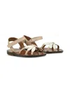 Pèpè Leather Sandals In Neutrals