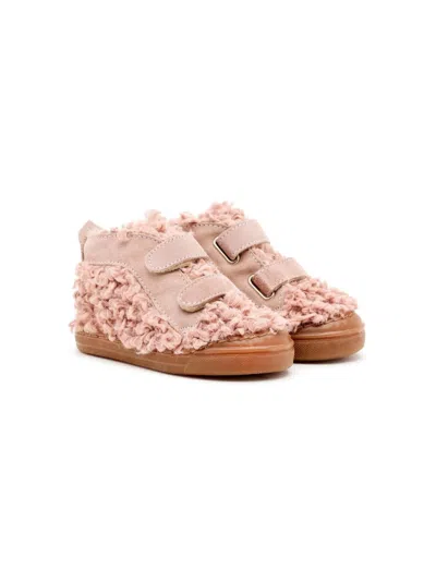 Pèpè Kids' Leather Trainers In Pink