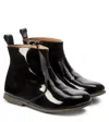Pèpè Patent Leather Ankle Boots In Black