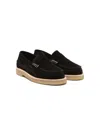 Pèpè Penny-slot Suede Loafers In Black