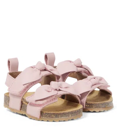 Pèpè Baby Leather Sandals In Pink