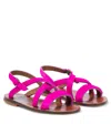 Pèpè Leather Sandals In Pink