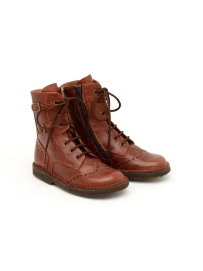 Pèpè Kids' Peter Boots In Brown
