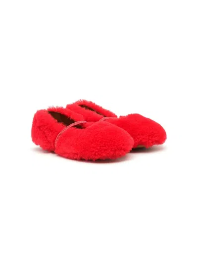 Pèpè Kids' Valentina Ballet Flats In Red