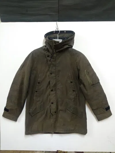 Pre-owned Ppfm Hunting Fishtail Hoodie Jacket/parka In Green Olive