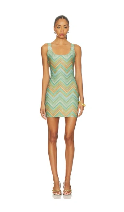 Pq Cora Mini Dress In Green