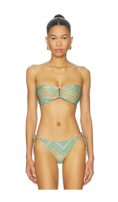 Pq Detail Bandeau Bikini Top In Multi
